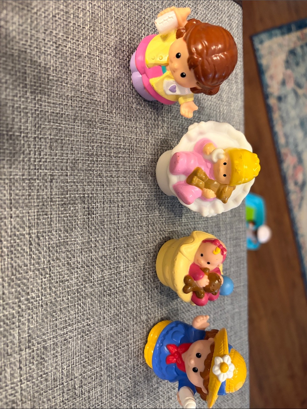 Colorful Mini Baby Doll Figures Playset - Pink & Yellow